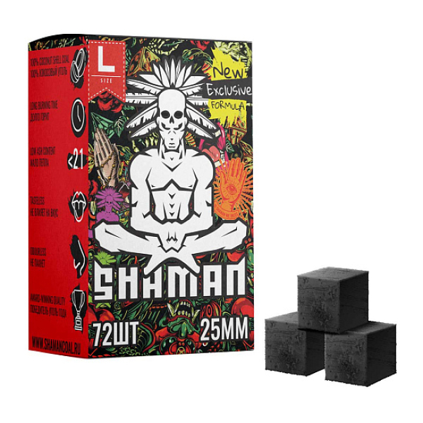 Кокосовый уголь Shaman 25мм в Челябинске