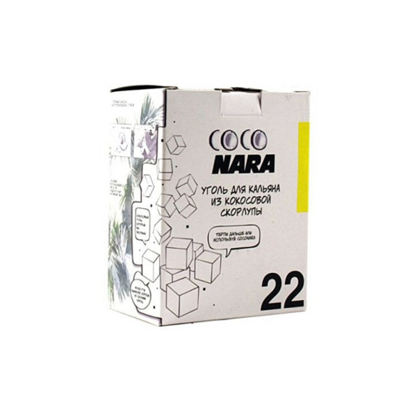 Уголь CocoNara 22мм для кальяна - 24 шт в Челябинске