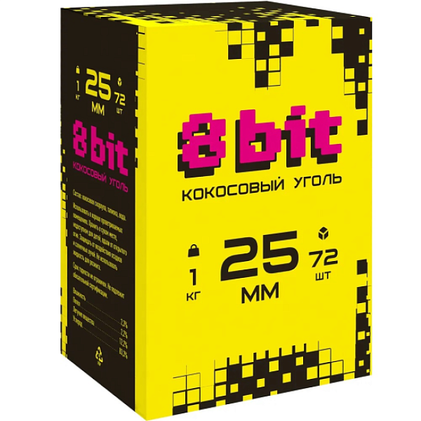 Кокосовый уголь Cocoloco 8bit 25мм в Челябинске