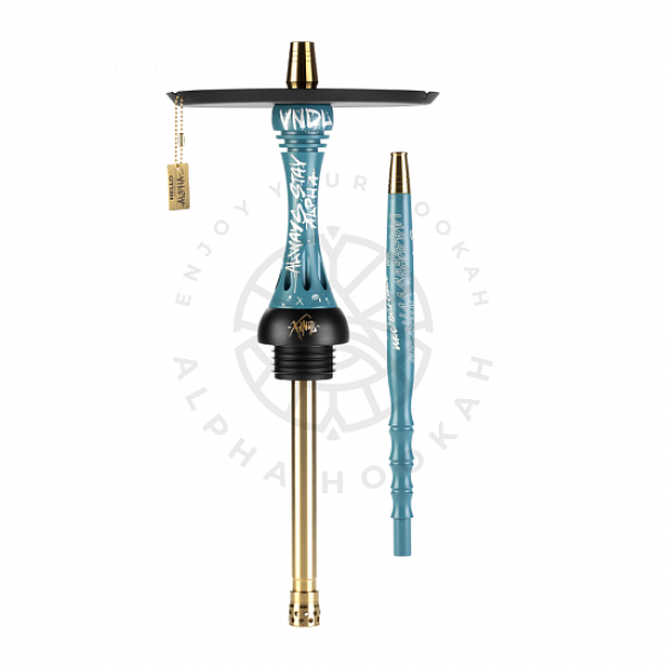 Кальян Alpha Hookah X VNDL Azure Синий (42 см) в Челябинске