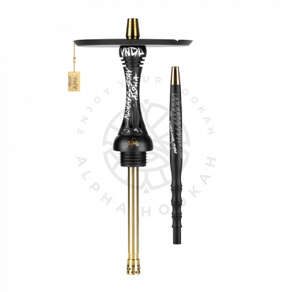 Кальян Alpha Hookah X VNDL Jet Black Чёрный (42 см) в Челябинске