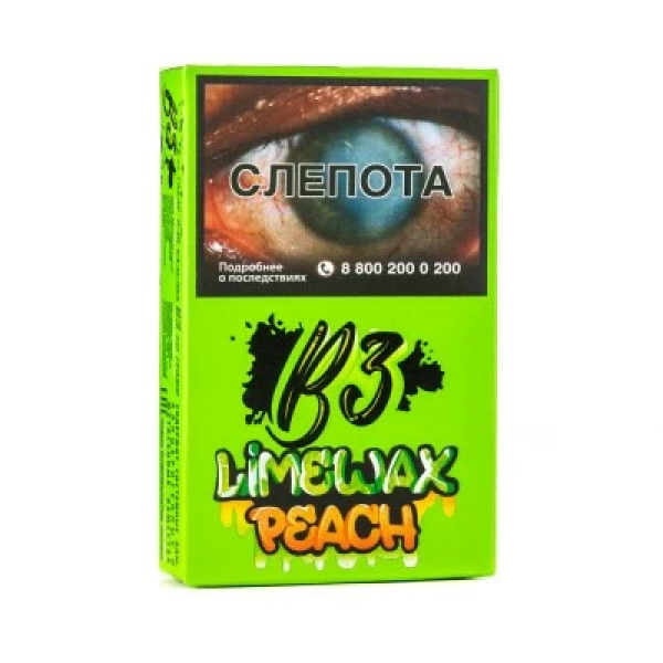Табак B3 Limewax peach (Персик Лайм) 50 гр в Челябинске