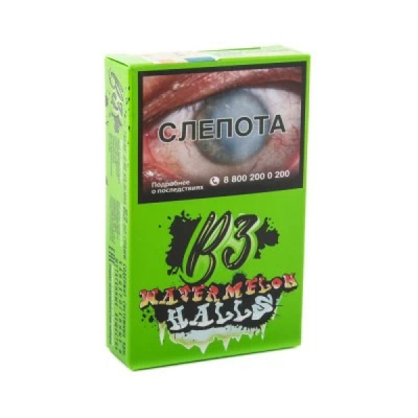 Табак B3 Watermelon Halls (Ледяной Арбуз и Дыня) 50 гр в Челябинске