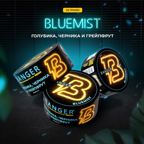 Табак Banger Bluemist (Голубика Черника и Грейпфрут) 25 гр в Челябинске
