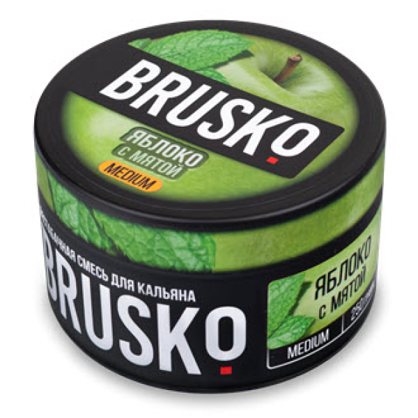Смесь BRUSKO ЯБЛОКО С МЯТОЙ (MEDIUM) 250 гр в Челябинске
