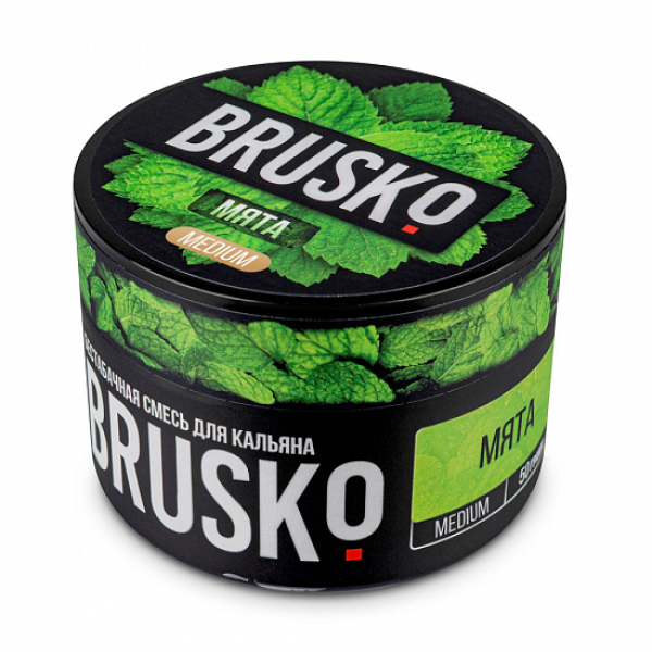 Смесь Brusko Medium Мята 50 грамм в Челябинске