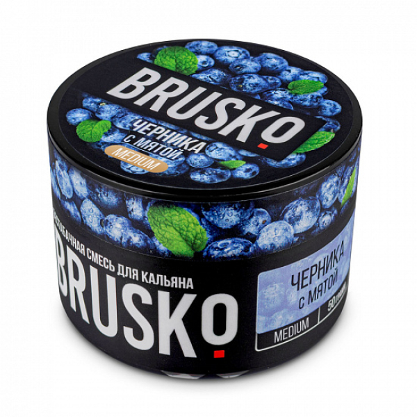 Смесь Brusko Medium Черника с мятой 50 грамм в Челябинске