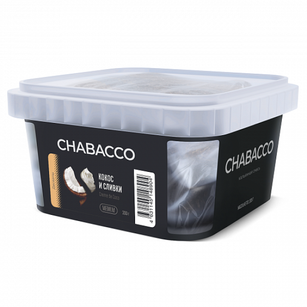 Смесь Chabacco Medium Creme De Coco (Кокос И Сливки) 200 гр в Челябинске