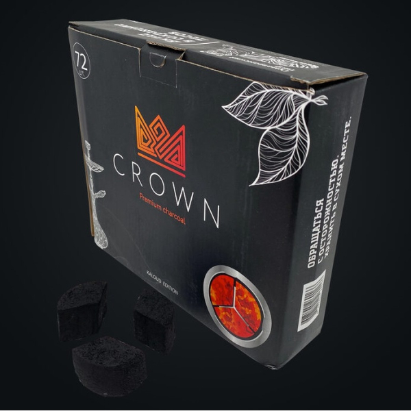 Уголь Crown KALOUD edition для кальяна (72 шт.) в Челябинске
