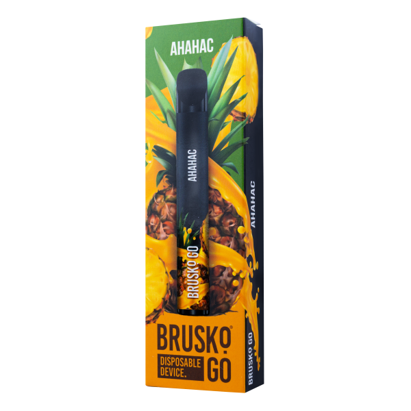 Одноразовая электронная сигарета Brusko Go Ананас 800 затяжек в Челябинске