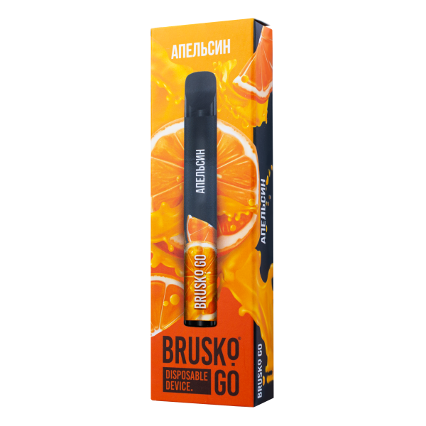Одноразовая электронная сигарета Brusko Go Апельсин 800 затяжек в Челябинске