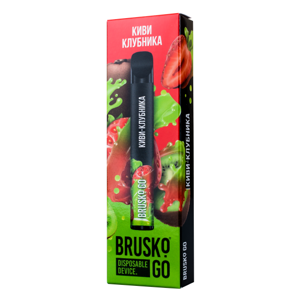 Одноразовая электронная сигарета Brusko Go Киви Клубника 800 затяжек в Челябинске