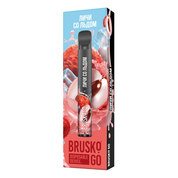 Одноразовая электронная сигарета Brusko Go Личи Со Льдом 800 затяжек в Челябинске