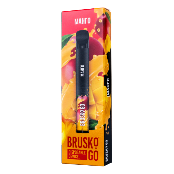 Одноразовая электронная сигарета Brusko Go Манго 800 затяжек в Челябинске