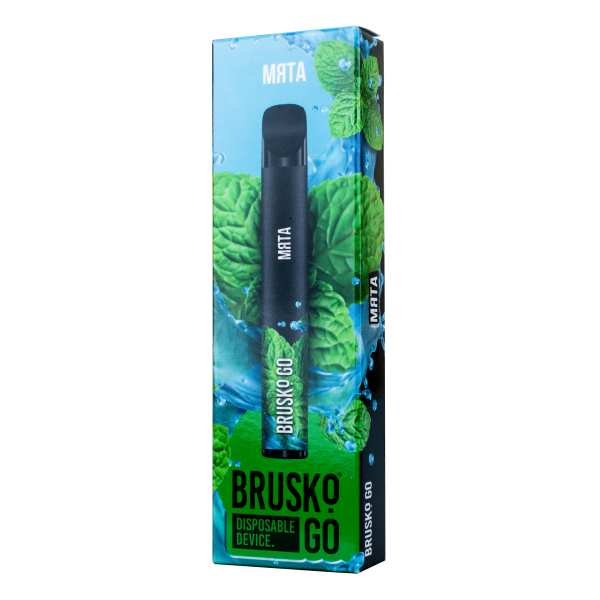 Одноразовая электронная сигарета Brusko Go Мята 800 затяжек в Челябинске
