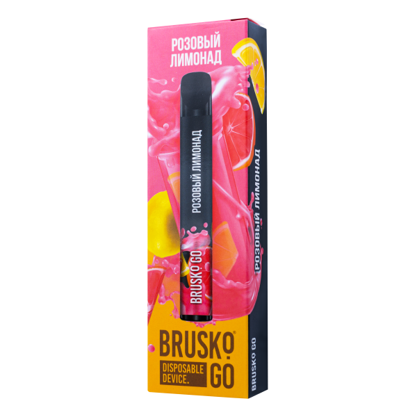 Одноразовая электронная сигарета Brusko Go Розовый Лимонад 800 затяжек в Челябинске