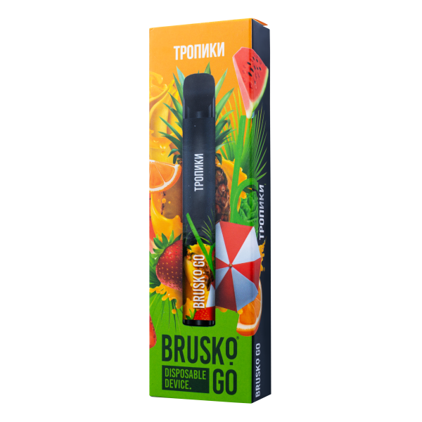 Одноразовая электронная сигарета Brusko Go Тропики 800 затяжек в Челябинске