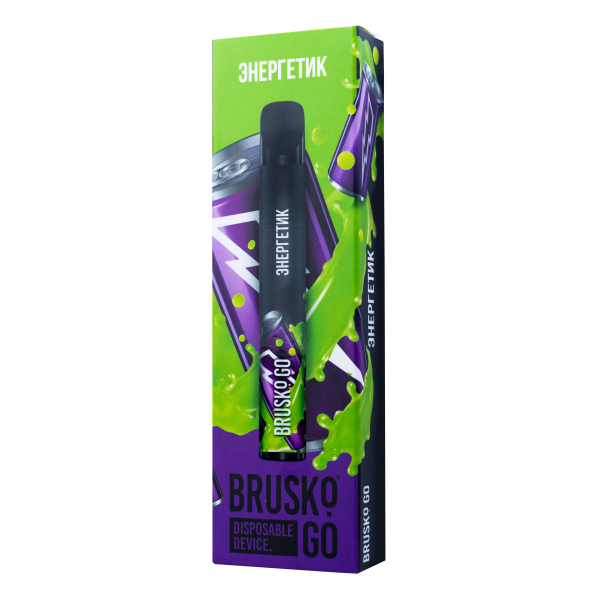 Одноразовая электронная сигарета Brusko Go Энергетик 800 затяжек в Челябинске