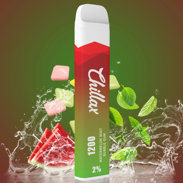 Chillax Watermelon Mint bubble gum (Арбуз Мятная жвачка), 1200 тяг в Челябинске