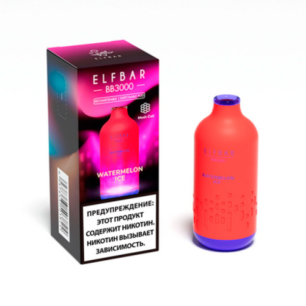 Elfbar BB3000 Арбузный лед, 3000 тяг в Челябинске