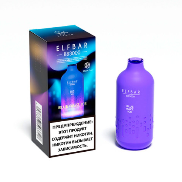 Elfbar BB3000 Голубика малина лед, 3000 тяг в Челябинске