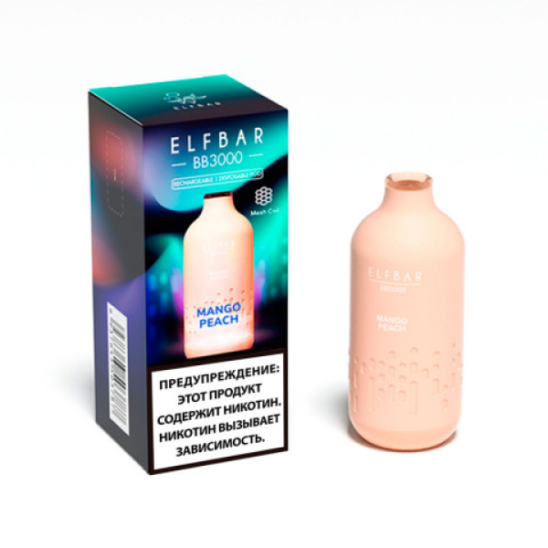 Elfbar BB3000 Манго персик, 3000 тяг в Челябинске