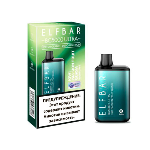 Elfbar BC5000 (Киви маракуйя гуава), 5000 тяг в Челябинске