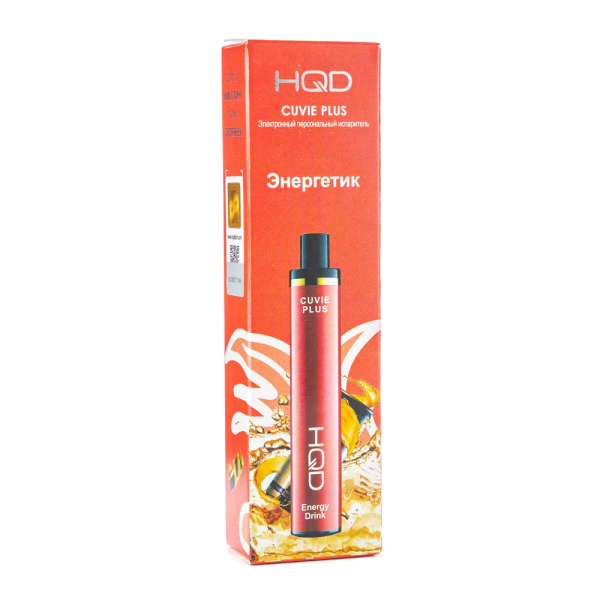 Одноразовая электронная сигарета HQD Cuvie Plus Energy Drink (Энергетик) 1200 затяжек в Челябинске