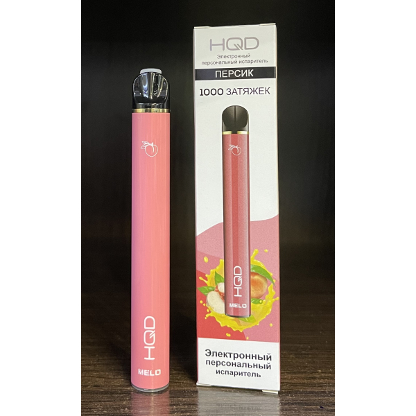 HQD melo peach (персик) 1000 затяжек в Челябинске