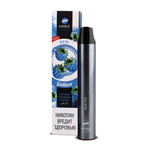 inHale Guliver Hard Blue Razz (Ежевика) 1500 затяжек в Челябинске