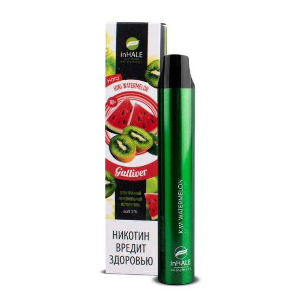 inHale Guliver Hard Kiwi Watermelon (Киви Арбуз) 1500 затяжек в Челябинске