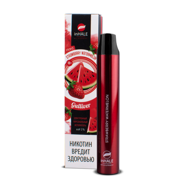 inHale Guliver Hard Strawberry Watermelon (Клубника Арбуз) 1500 затяжек в Челябинске