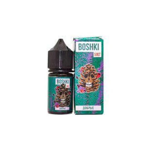 Жидкость BOSHKI Salt Добрые (Мороженное хвоя ягоды) (30 мл, 20 мг/мл) в Челябинске