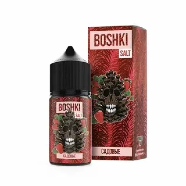 Жидкость BOSHKI Salt Садовые (клубника хвоя) (30 мл, 20 мг/мл) в Челябинске
