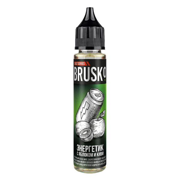 Жидкость Brusko Salt Энергетик С Яблоком И Киви 30 мл в Челябинске