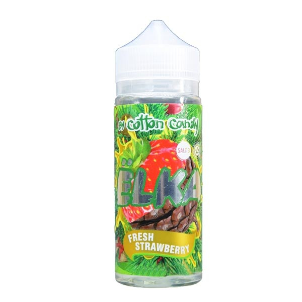Жидкость Cotton Candy ЁLKA FRESH STRAWBERRY (Хвоя С Мятой И Клубникой) (120 мл, 0 мг/мл) в Челябинске