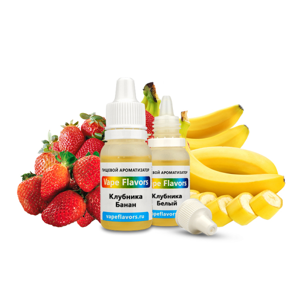 Ароматизатор Vape Flavors Клубника Банан 10мл в Челябинске