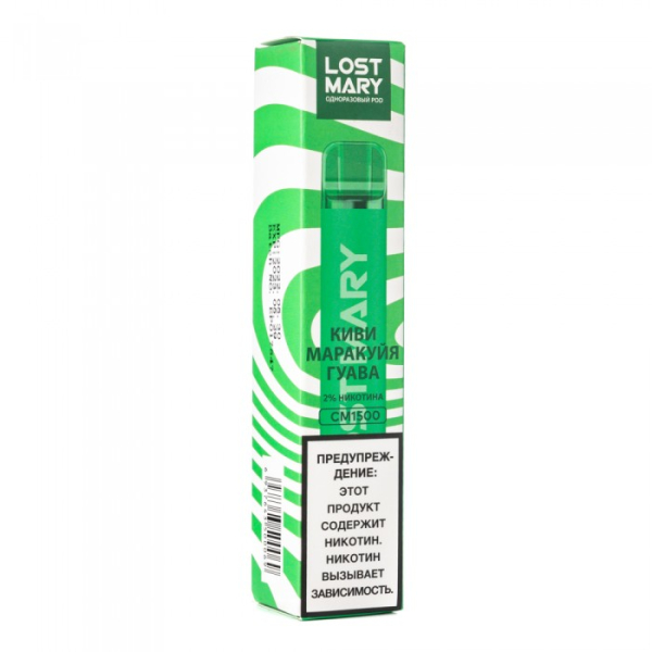 Lost Mary Kiwi Passion Fruit Guava Киви Маракуйя Гуава, 1500 тяг в Челябинске