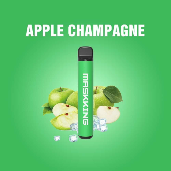 Одноразовая электронная сигарета Maskking High Pro Apple Champagne (Яблочное Шампанское) 1000 затяжек в Челябинске