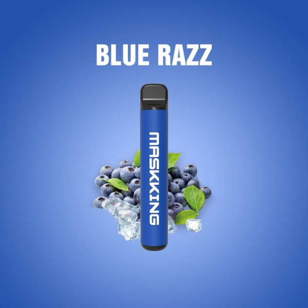 Одноразовая электронная сигарета Maskking High Pro Blue Razz (Черничный Рай) 1000 затяжек в Челябинске