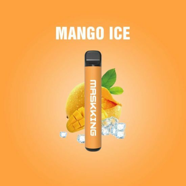 Одноразовая электронная сигарета Maskking High Pro Mango Ice (Манговый Лёд) 1000 затяжек в Челябинске