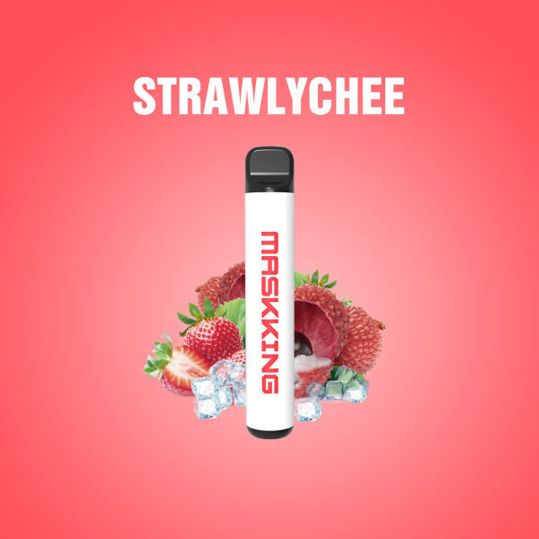 Одноразовая электронная сигарета Maskking High Pro Strawlychee (Клубника Личи) 1000 затяжек в Челябинске