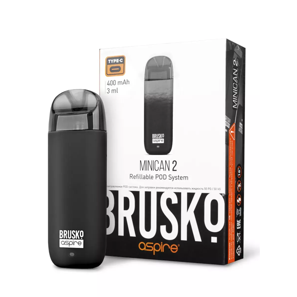 Brusko MINICAN 2 (400 мАч, Черный) в Челябинске