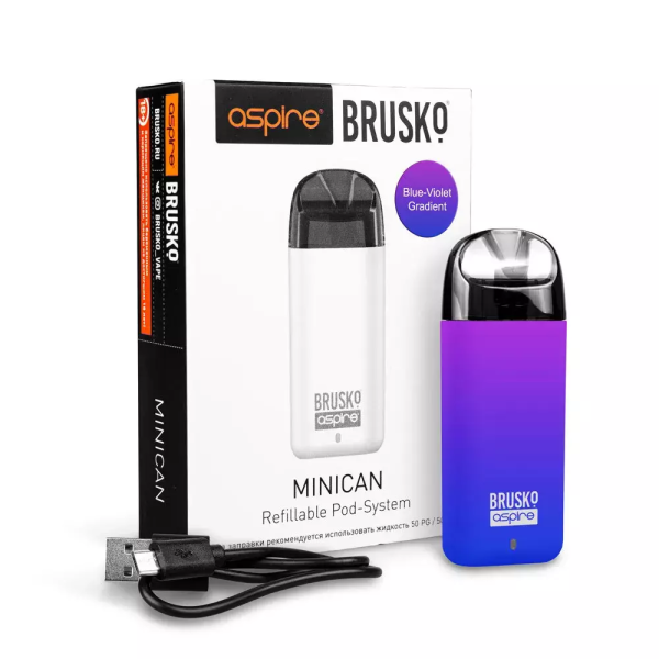 Brusko MINICAN (350 мАч, Синий,фиолетовый) в Челябинске