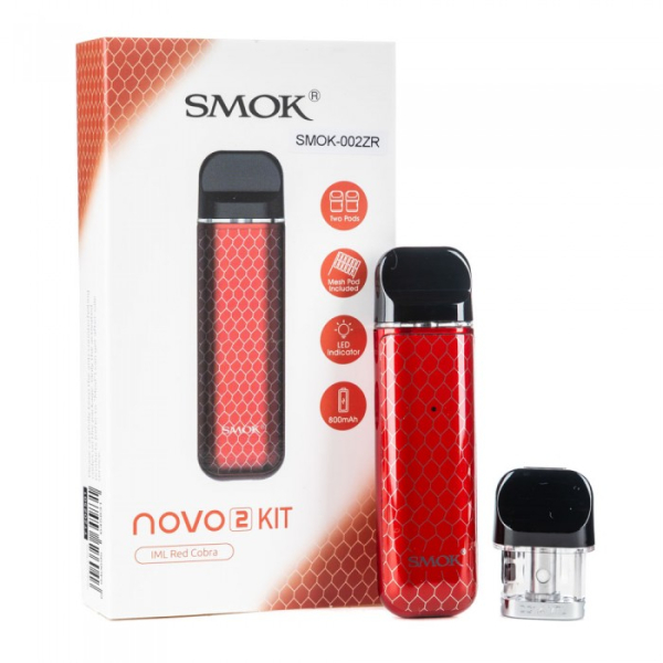 POD-система SMOK Novo 2 Pod 800 mAh Red Carbon в Челябинске