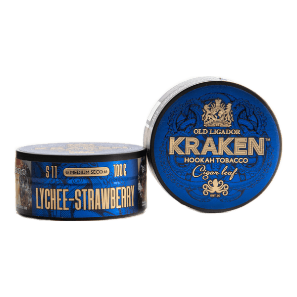 Табак Kraken Medium Seco Lychee strawberry (Личи и клубника) 100 гр в Челябинске