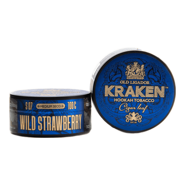 Табак Kraken Medium Seco wild strawberry (Земляника) 100 гр в Челябинске