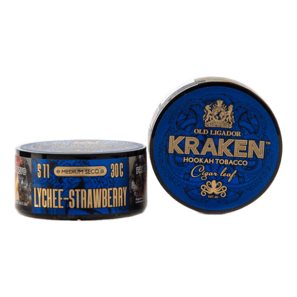 Табак Kraken Medium Seco Lychee strawberry (Личи и клубника) 30 гр в Челябинске
