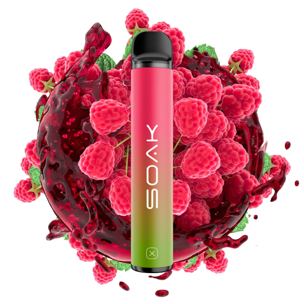 SOAK X Raspberry Soda (Малиновая газировка), 1500 тяг в Челябинске
