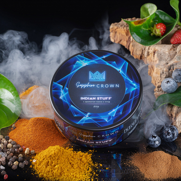 Табак Sapphire Crown Indian Stuff (Специи травянистость лесные ягоды) 100 гр в Челябинске